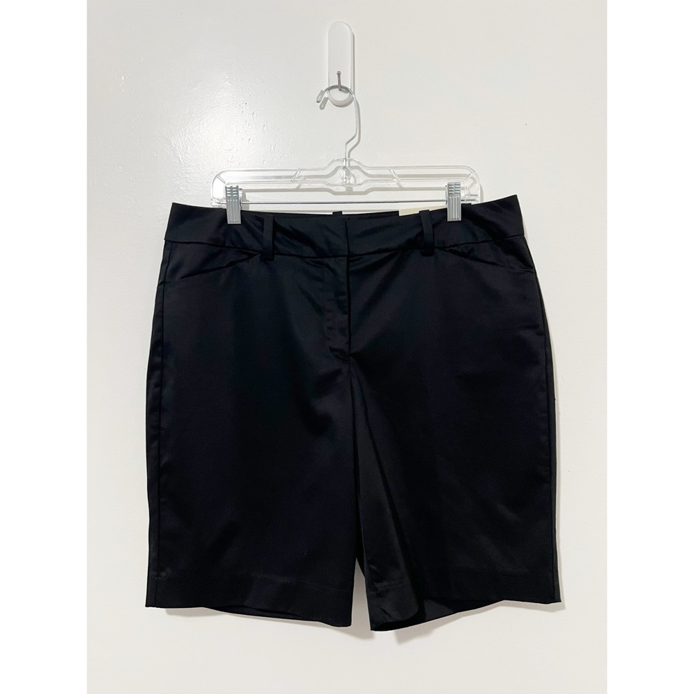 Ann Taylor Curvy 10 Inseam Bermuda Shorts‎ Black Size 12 NWT